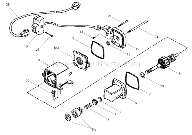 Page F Diagram and Parts List for 38605 280000001-280999999 - 2008 Toro Snow Blower