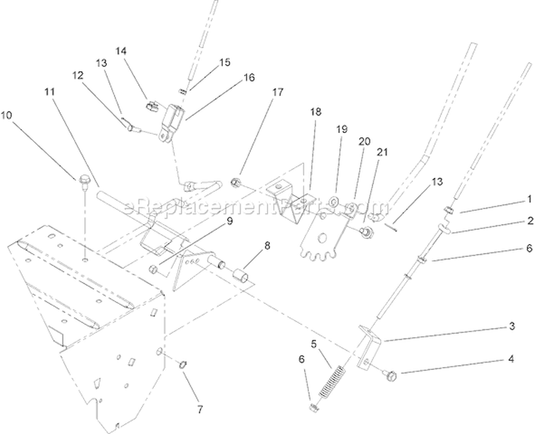 Page D Diagram and Parts List for 38606 290000001-290999999 - 2009 Toro Snow Blower