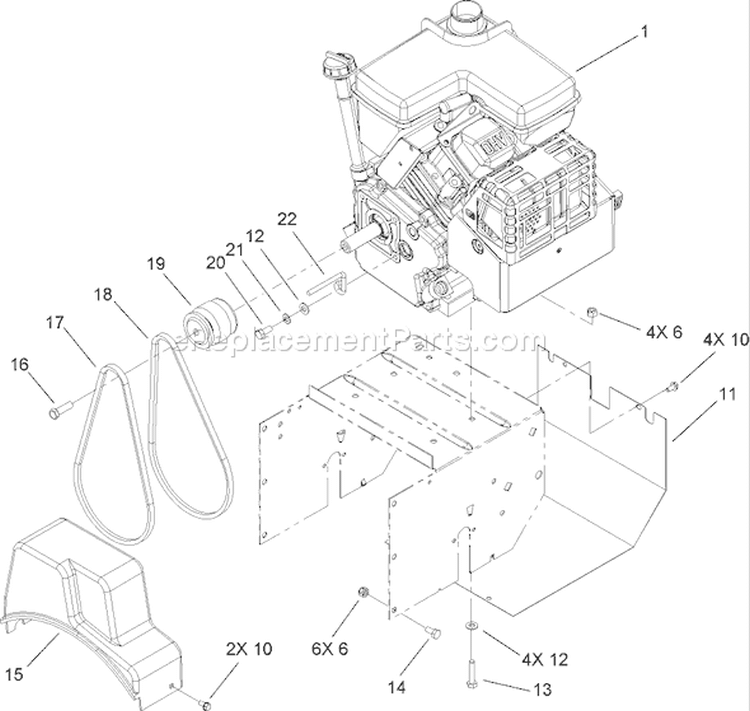 Page F Diagram and Parts List for 38606 290000001-290999999 - 2009 Toro Snow Blower