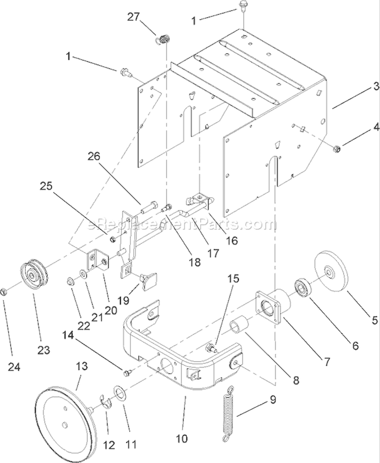 Page I Diagram and Parts List for 38606 290000001-290999999 - 2009 Toro Snow Blower
