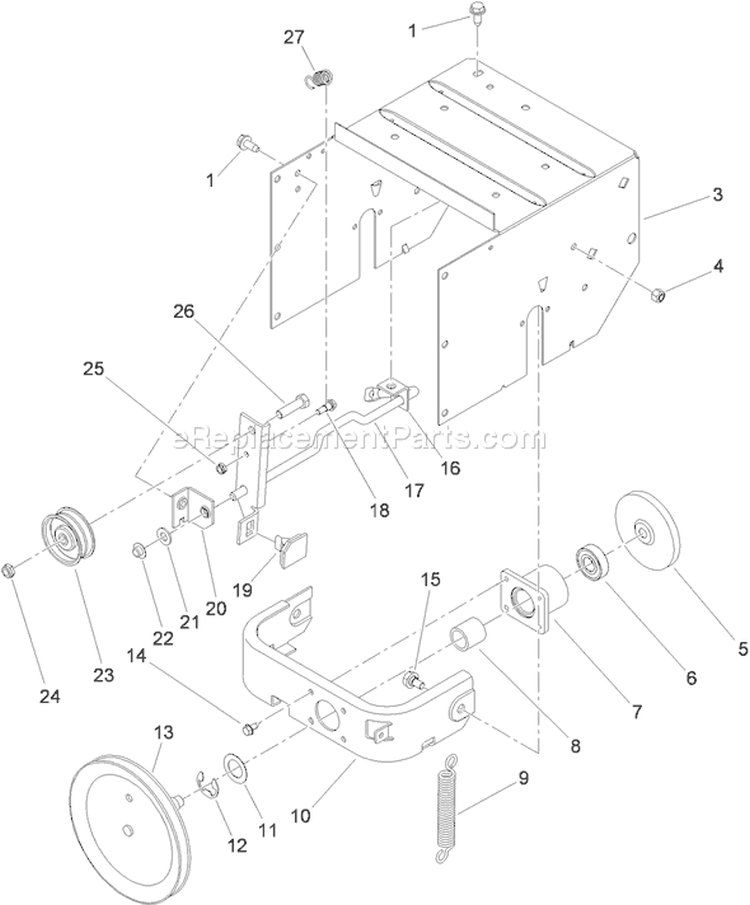 Page F Diagram and Parts List for 38608 311000001-311999999 - 2011 Toro Snow Blower