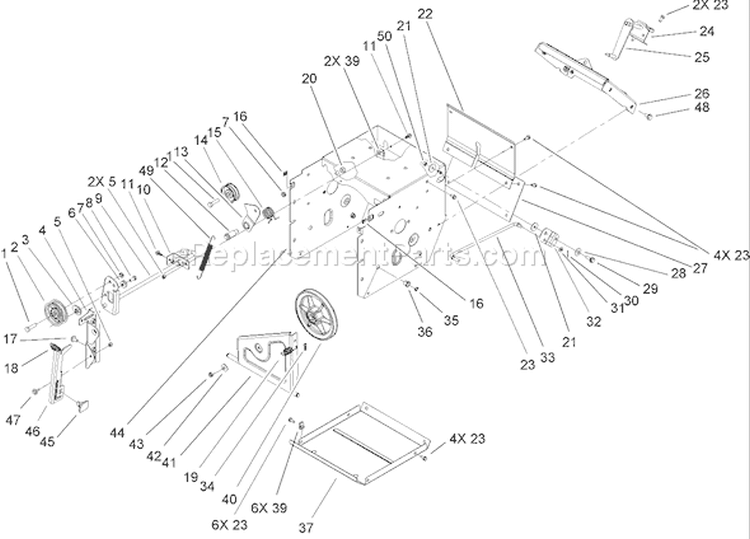 Page I Diagram and Parts List for 38610 250000001-250010000 - 2005 Toro Snow Blower