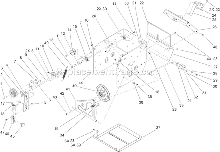 Page I Diagram and Parts List for 38611 240000001-240999999 - 2004 Toro Snow Blower