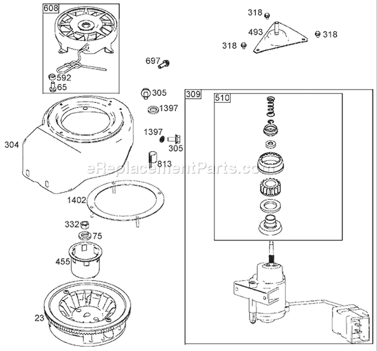 Page H Diagram and Parts List for 38611 240000001-240999999 - 2004 Toro Snow Blower