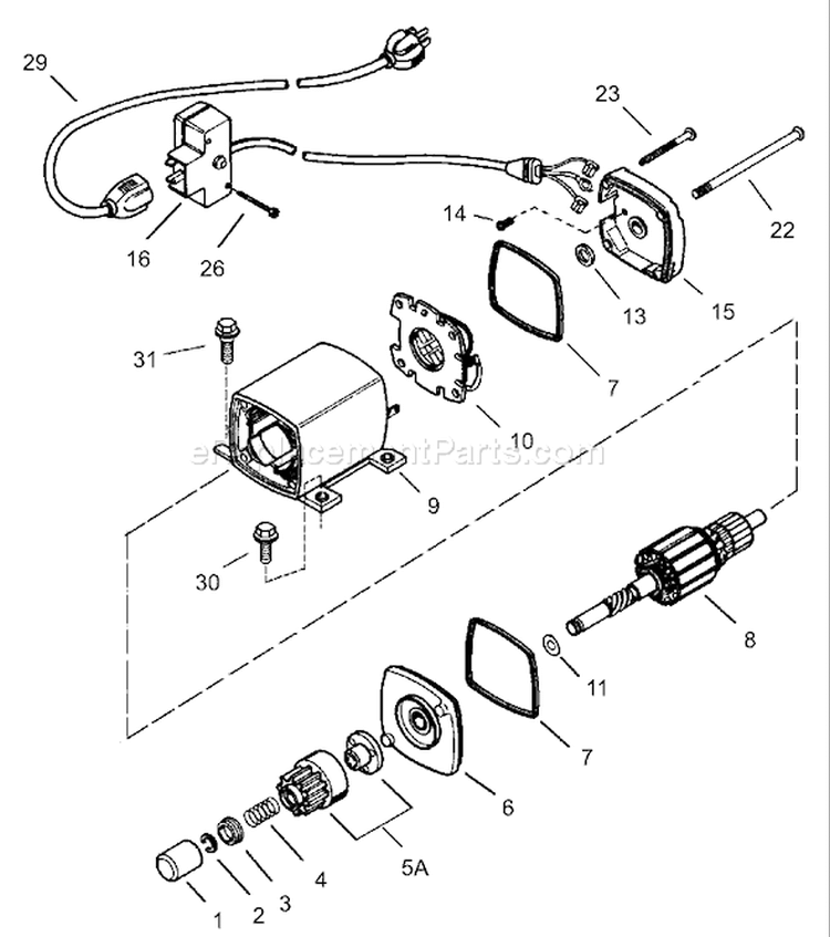 Page A Diagram and Parts List for 38620 240000001-240999999 - 2004 Toro Snow Blower