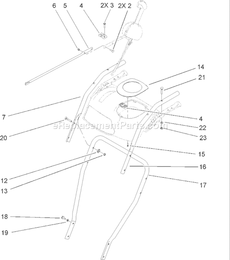 Page K Diagram and Parts List for 38610 240000001-240999999 - 2004 Toro Snow Blower