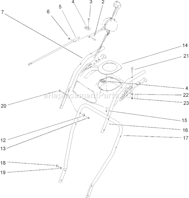 Page L Diagram and Parts List for 38620 250010001-250999999 - 2005 Toro Snow Blower