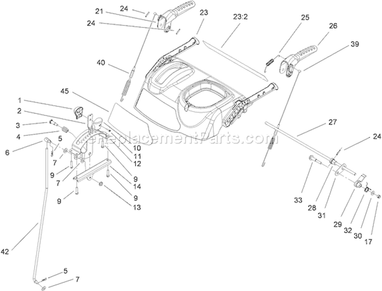 Page K Diagram and Parts List for 38622 290000001-290999999 - 2009 Toro Snow Blower