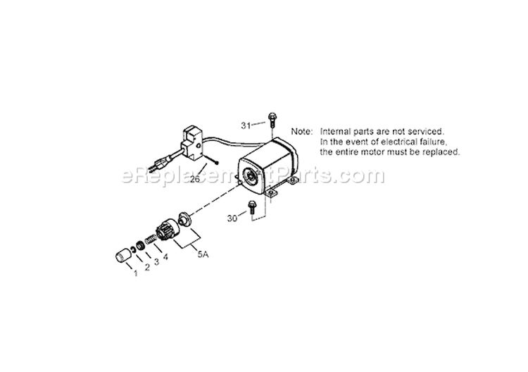 Electric Starter Diagram and Parts List for 38641 270000001-270999999 - 2007 Toro Snow Blower