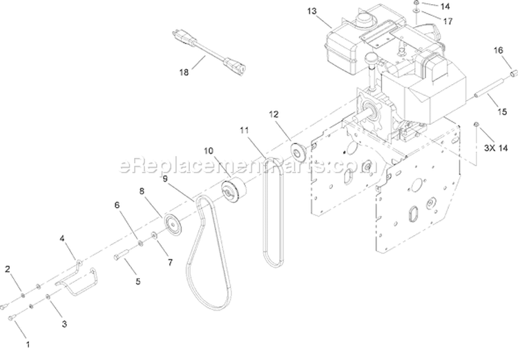 Page H Diagram and Parts List for 38650 260000001-260999999 - 2006 Toro Snow Blower