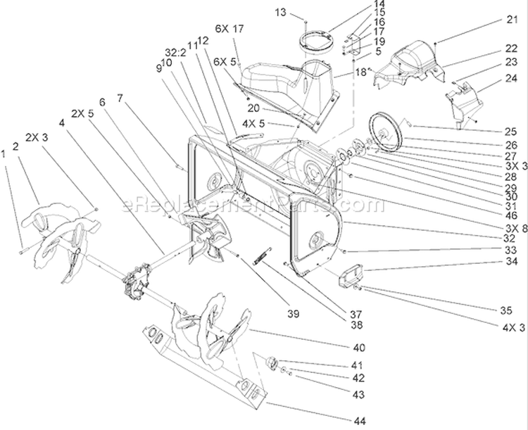 Page A Diagram and Parts List for 38652 240000001-240999999 - 2004 Toro Snow Blower
