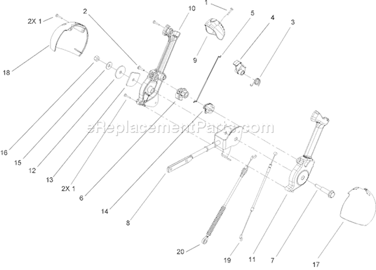 Page M Diagram and Parts List for 38652 240000001-240999999 - 2004 Toro Snow Blower