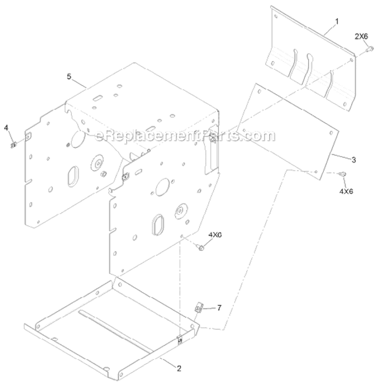 Traction Frame Diagram and Parts List for 38661 312000001-312999999 - 2012 Toro Snow Blower