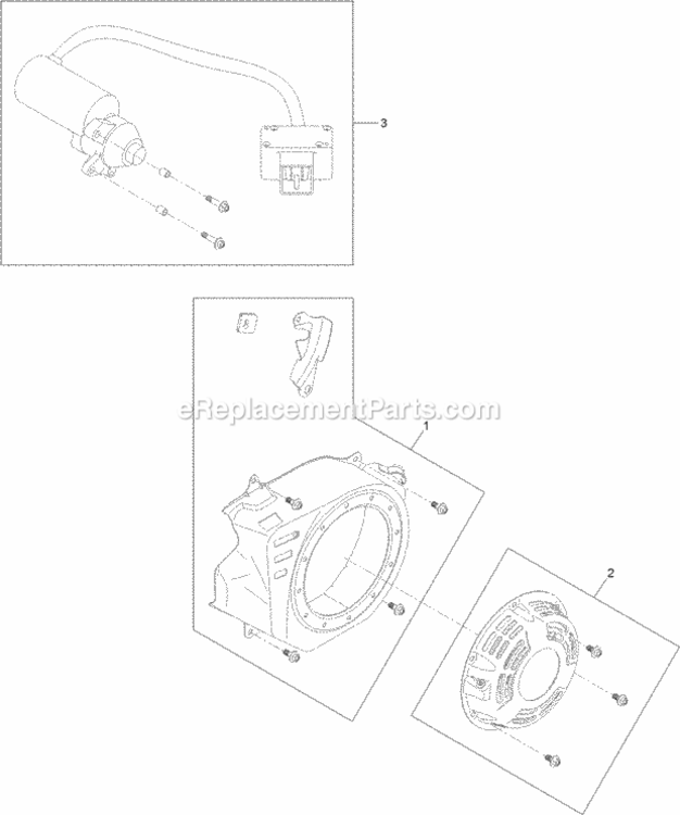 Engine_Assembly_No_3 Diagram and Parts List for 38744 315000001 - 315999999 Toro Snow Blower