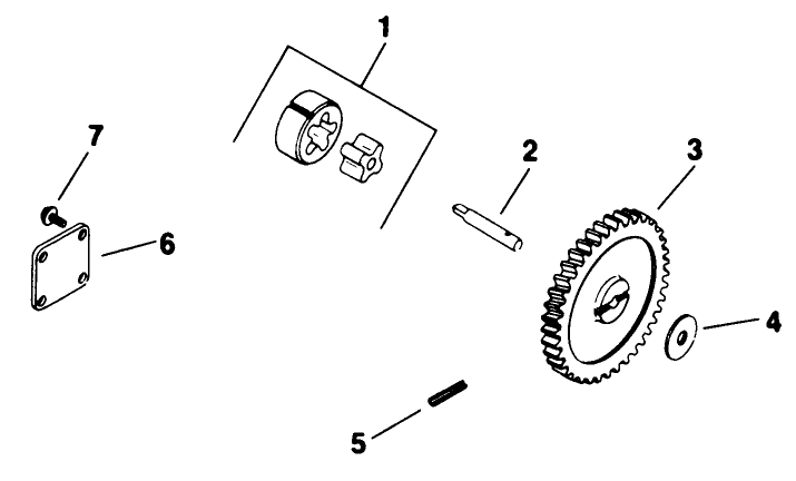 Oil Pump Diagram and Parts List for 30718 3900001 - 3999999 Toro Lawn Tractor