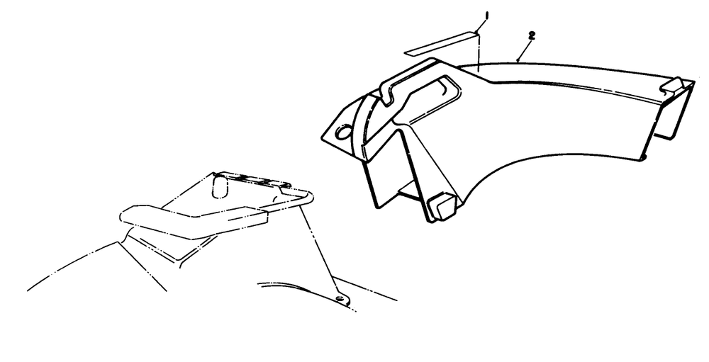 Side Discharge Chute Model No. 59168 (Optional) Diagram and Parts List for 20624 8000001 - 8999999 Toro Lawn Mower