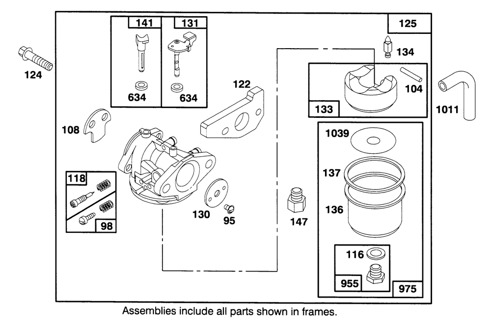 Engine Gts 150 Diagram and Parts List for 20764BC 59000001 - 59999999 Toro Lawn Mower