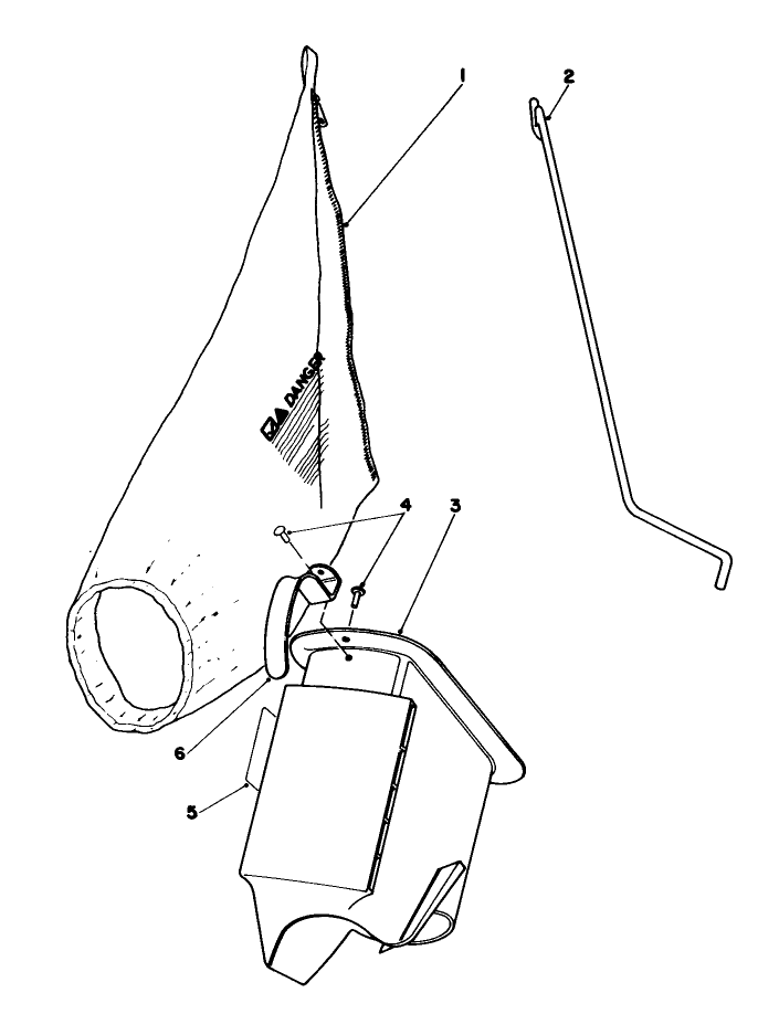 Bagging Kit No. 47-6510 (Optional) Diagram and Parts List for 16340C 5000001 - 5999999 Toro Lawn Mower