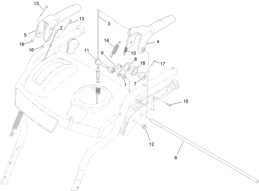 Control Assembly Diagram and Parts List for 37798 413000000 - 416159999 Toro Snow Blower