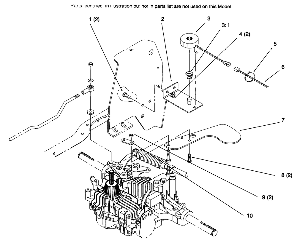 Cruise Control Diagram and Parts List for 72085 6900001 - 6999999 Toro Lawn Tractor
