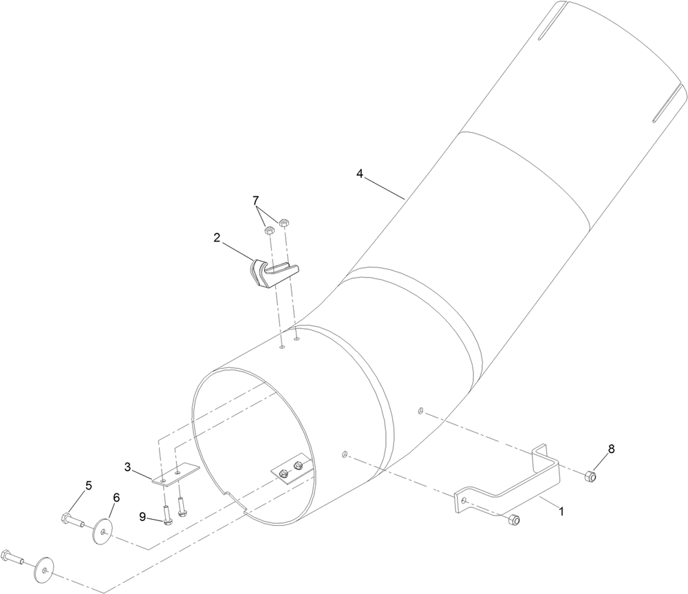 Lower Tube Assembly No. 109-1973 Diagram and Parts List for 78489 400000000 - 999999999 Toro Lawn Tractor
