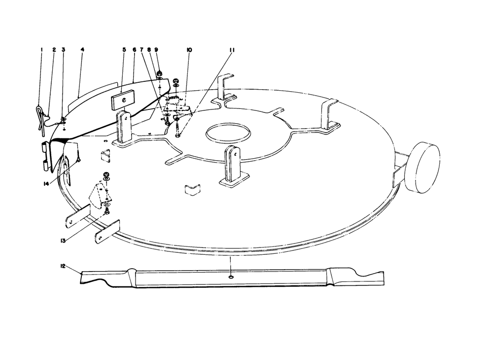 Mulcher Kit Model 59155 (Optional) Diagram and Parts List for 56150 9000001 - 9999999 Toro Lawn Tractor