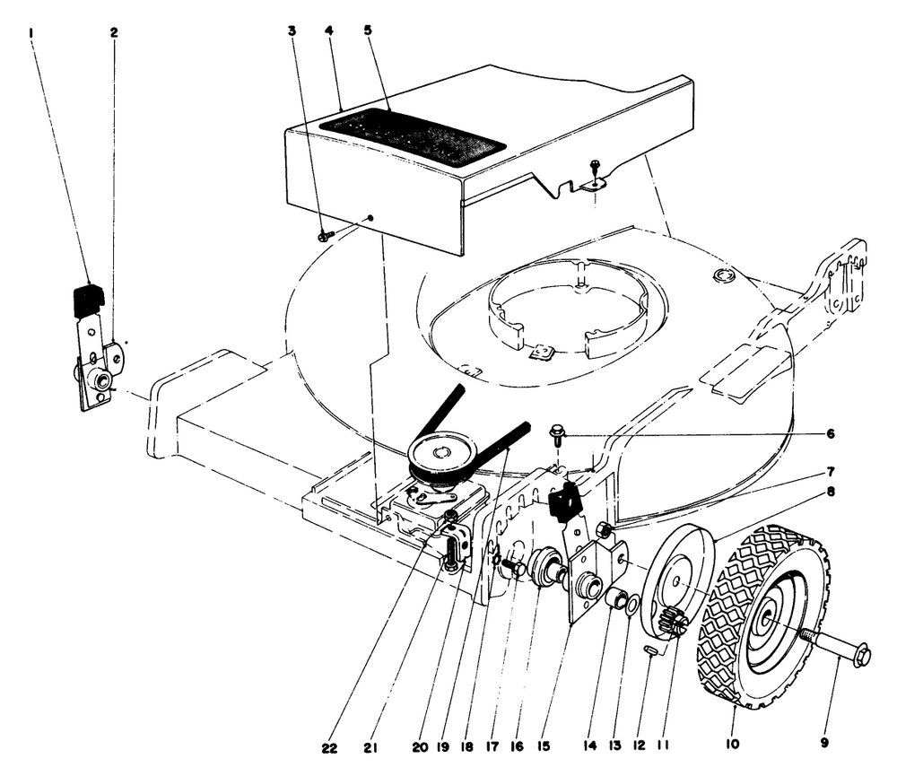 Front Wheel And Pivot Arm Assembly Diagram and Parts List for 16756 8000001 - 8999999 Toro Lawn Mower
