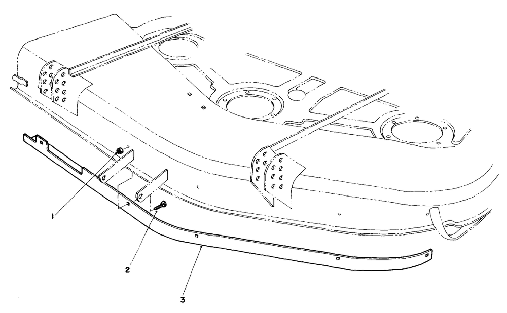 Baffle Kit Part No. 68-7210 (Optional) For (Model No. 30753) Diagram and Parts List for 30718 2000001 - 2999999 Toro Lawn Tractor