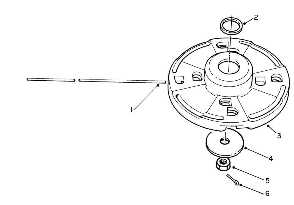 Metallic Fixed Line Cutter Head (Optional) Diagram and Parts List for 51675 2000001 - 2999999 Toro Trimmer
