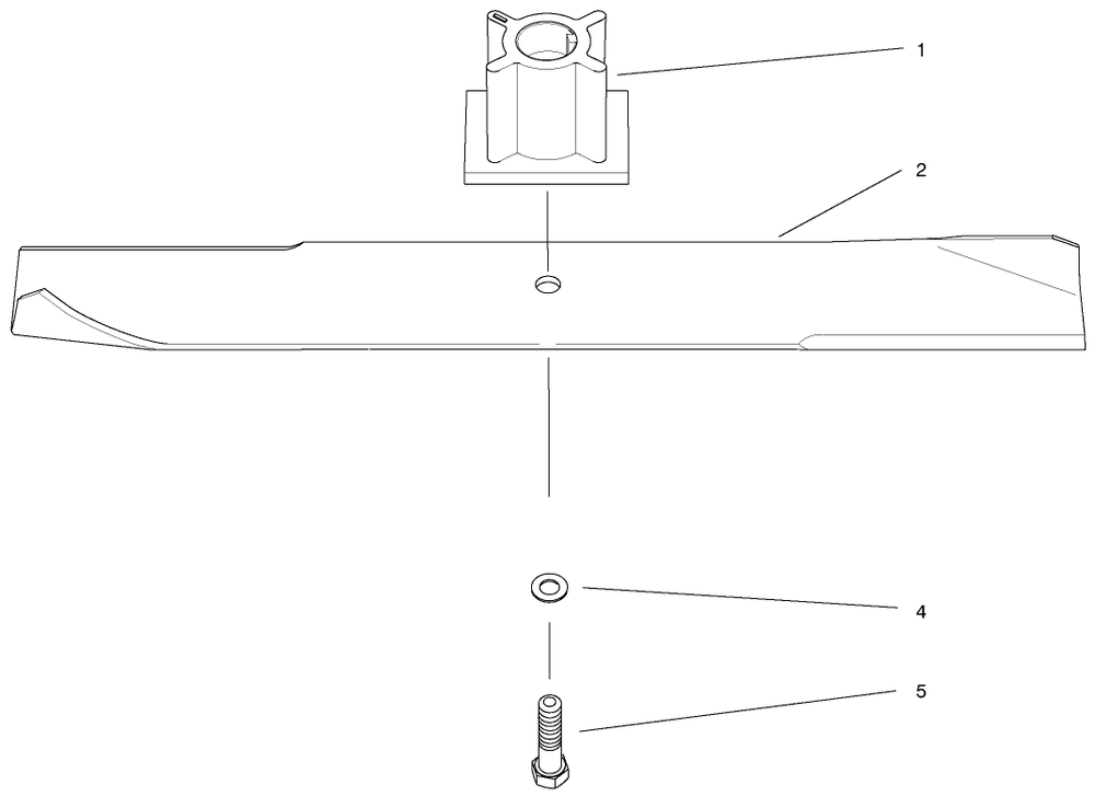 Blade Assembly Diagram and Parts List for 21012 8900001 - 8999999 Toro Lawn Mower