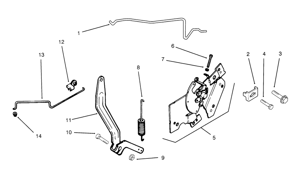 Engine Controls (Kohler Engine Cv14s-Ps1472) Diagram and Parts List for 72042 5900001 - 5900796 Toro Lawn Tractor