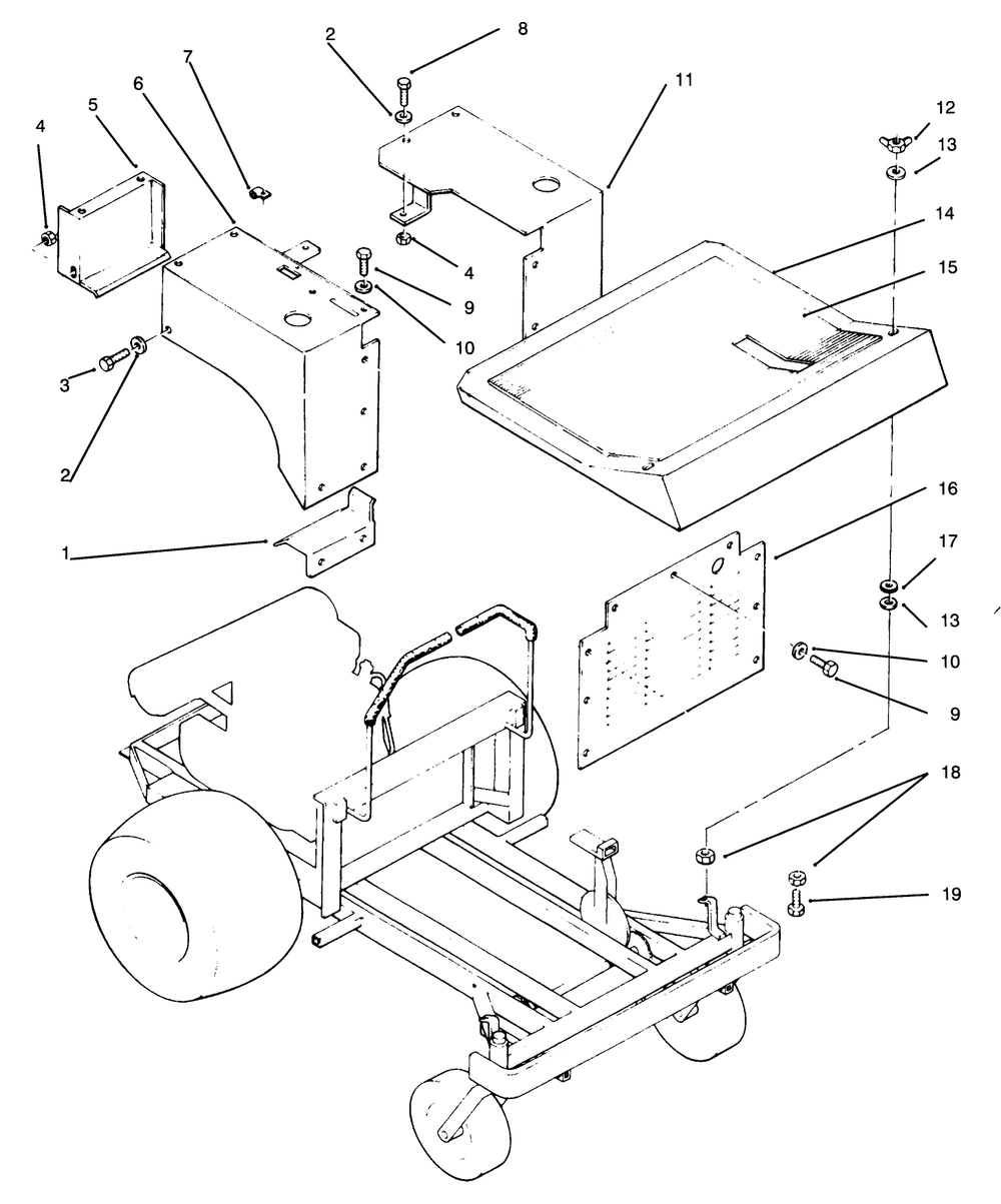 Fenders And Covers Diagram and Parts List for 74140 49000001 - 49999999 Toro Lawn Tractor
