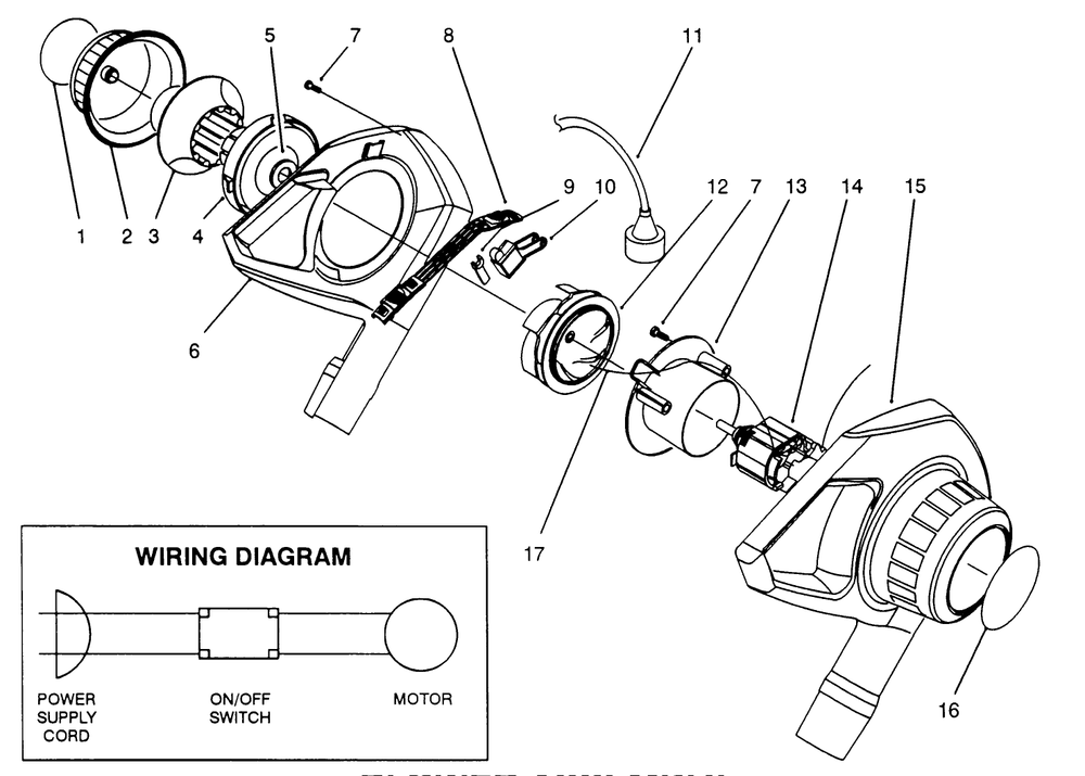 Blower Arrembly Diagram and Parts List for 51571 39015000 - 39999999 Toro Leaf Blower / Vacuum