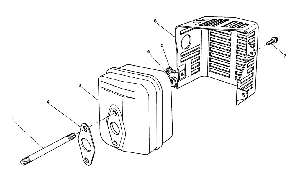 Muffler Assembly (Model No. Vmk9-2) Diagram and Parts List for 20622 0003102 - 0999999 Toro Lawn Mower