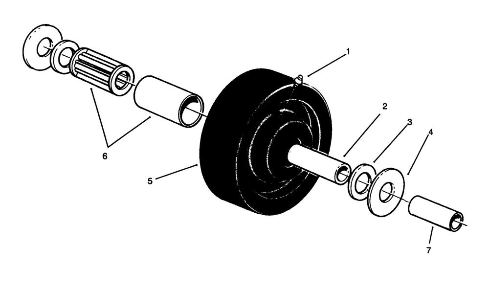 Castor Wheel Assembly No. 27-1050 (Optional) Diagram and Parts List for 30152 590001 - 599999 Toro Lawn Mower