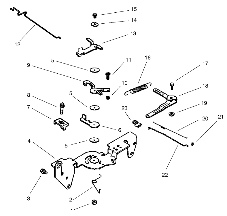Group 9-Engine Controls (Model 73471 Only) Diagram and Parts List for 73471 9900001 - 9999999 Toro Lawn Tractor