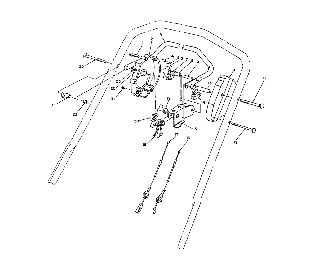 Traction Control Assembly Diagram and Parts List for 26682 0000001 - 0999999 Toro Lawn Mower