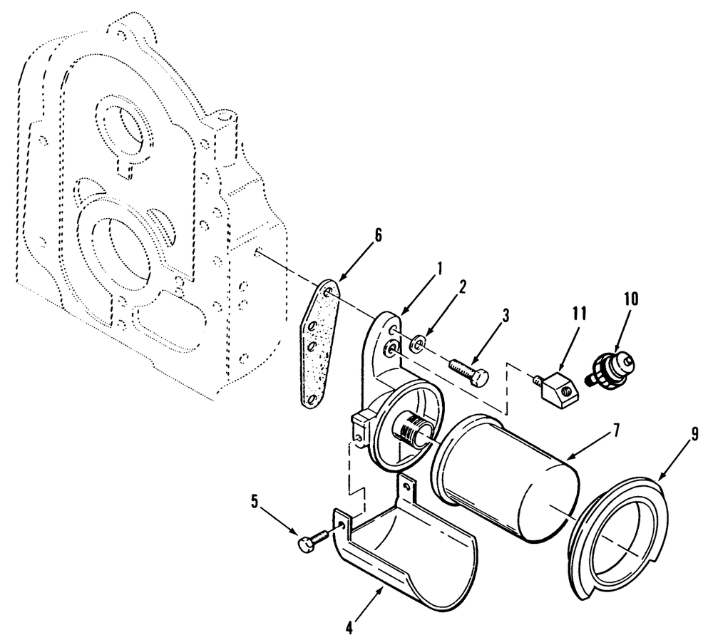 Toro Power Plus Oil Filter & Low Oil Pressure Cut-Off Switch Diagram and Parts List for 41-20OE02 1000001 - 1999999 Toro Lawn Tractor