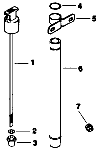 Dipstick-Engine Kohler Model No. Mv16s-Type 56511 Diagram and Parts List for 30117 1000001 - 1999999 Toro Lawn Tractor Accessories
