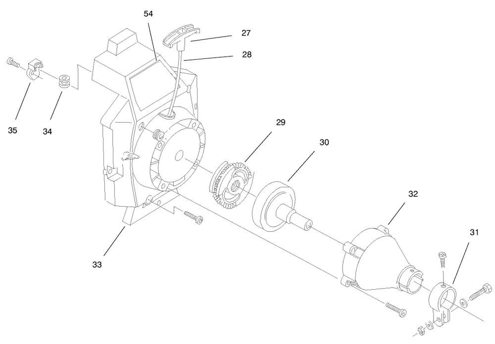 Engine Assembly (Continued) Diagram and Parts List for 51917 79000001 - 79999999 Toro Trimmer
