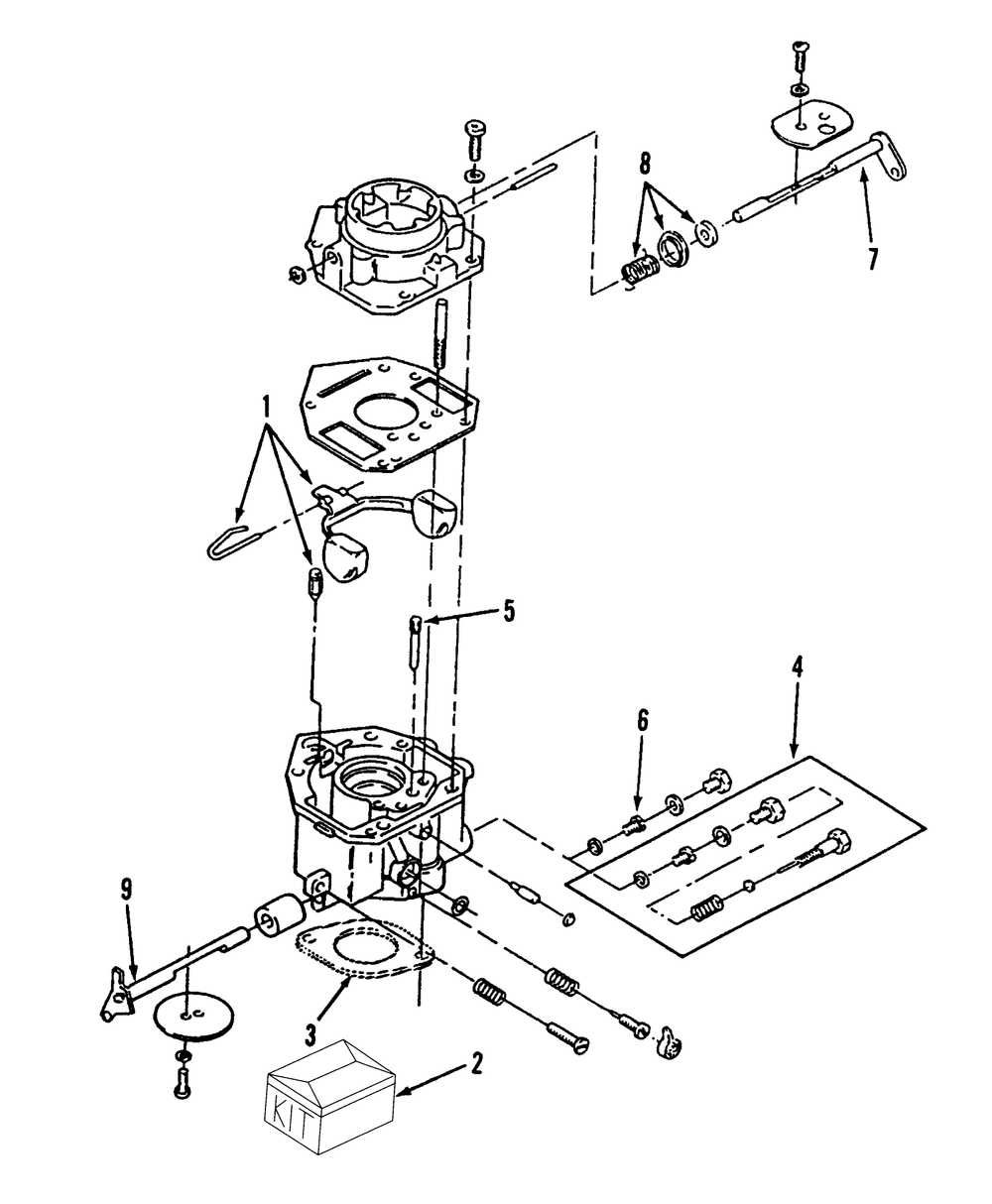 Carburetor Components-Gasoline Diagram and Parts List for 73520 39000001 - 39999999 Toro Lawn Tractor
