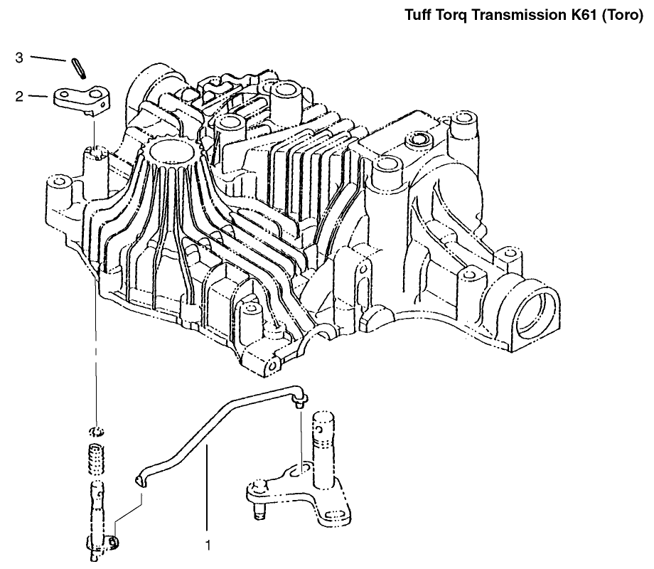 Bypass Return Diagram and Parts List for 72070 9900001 - 9999999 Toro Lawn Tractor
