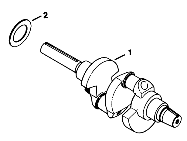 Crankshaft-Engine Kohler Model No. Kt17qs Type No. 24324 Diagram and Parts List for 30754 60402 - 69999 Toro Lawn Tractor