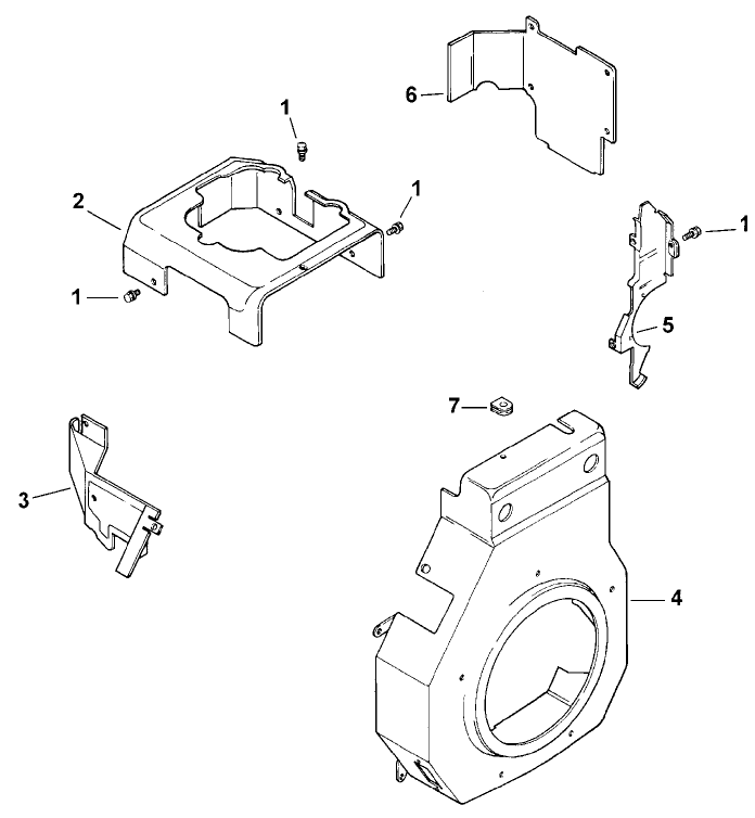 Blower Housing & Baffles Diagram and Parts List for 73428 8900001 - 8900499 Toro Lawn Tractor