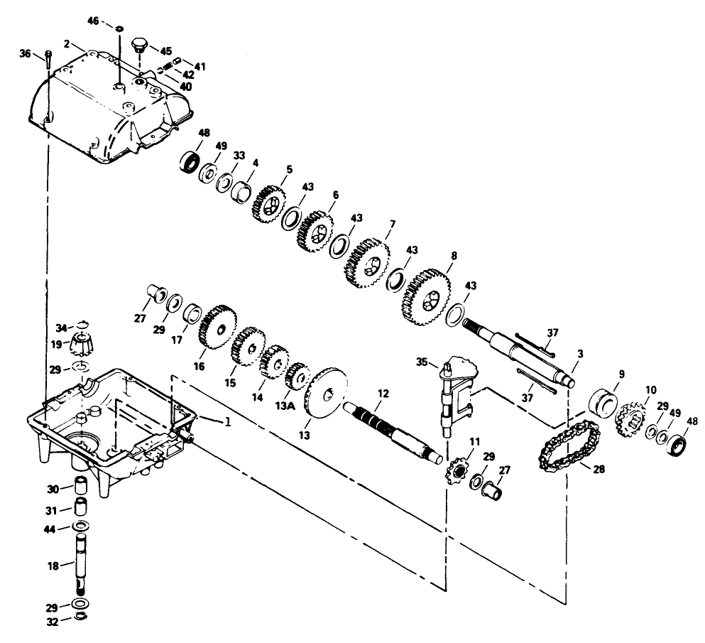 Peerless Transmission Model No. 700-039 Diagram and Parts List for 30175 20000001 - 29999999 Toro Lawn Tractor Accessories
