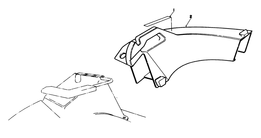 Side Discharge Chute Model No. 59168 (Optional) Diagram and Parts List for 20692C 8000001 - 8999999 Toro Lawn Mower