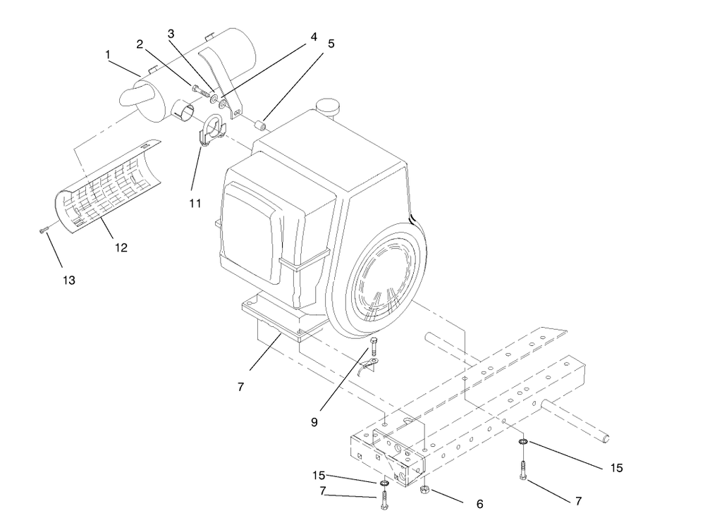 Engine Assembly Diagram and Parts List for 73403 7900001 - 7999999 Toro Lawn Tractor