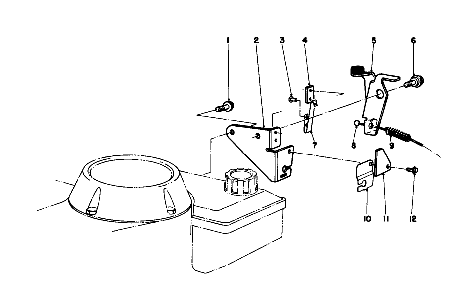 Brake Assembly Diagram and Parts List for 20581 8000001 - 8999999 Toro Lawn Mower