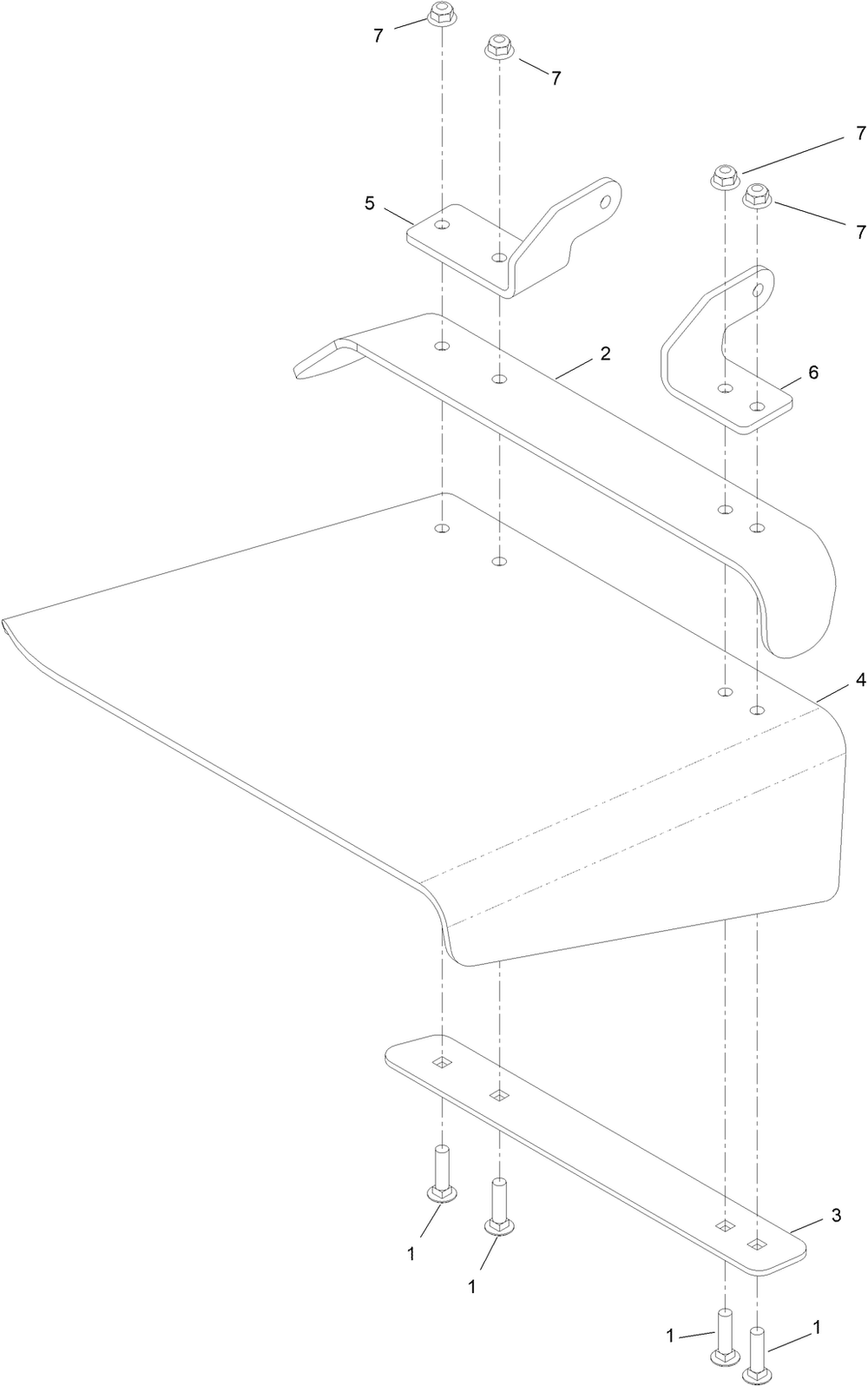 Deflector Assembly No. 147-1642 Diagram and Parts List for 18850TE 400000000 - 414299999 Toro Lawn Mower