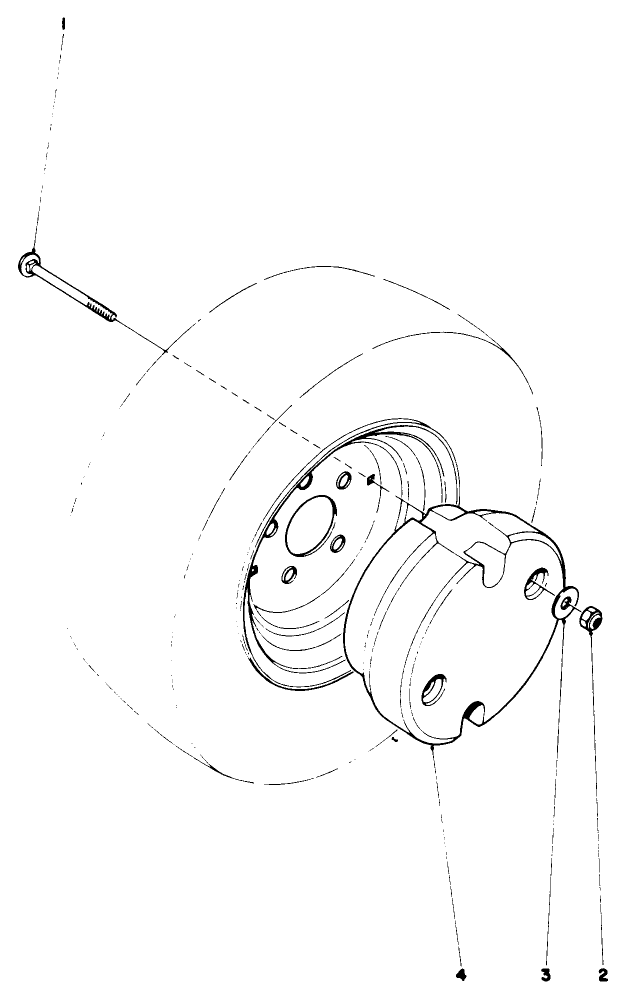 Wheel Weight Kit No. 30762 (Optional) Diagram and Parts List for 30775 300001 - 399999 Toro Lawn Tractor
